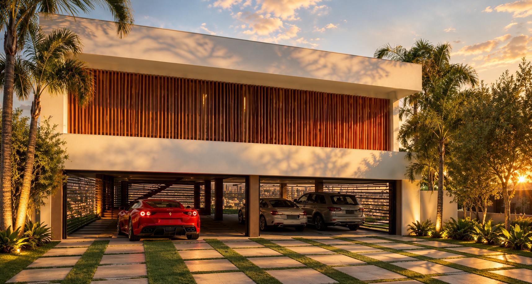 Casa moderna — fachada principal