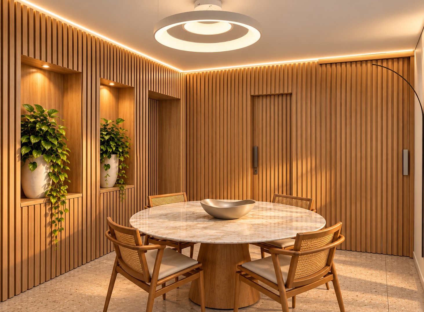 Sala de jantar contemporânea